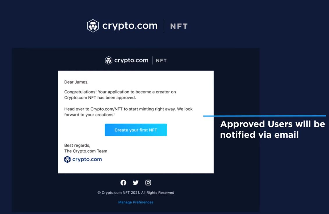 ساخت NFT در Crypto.com
